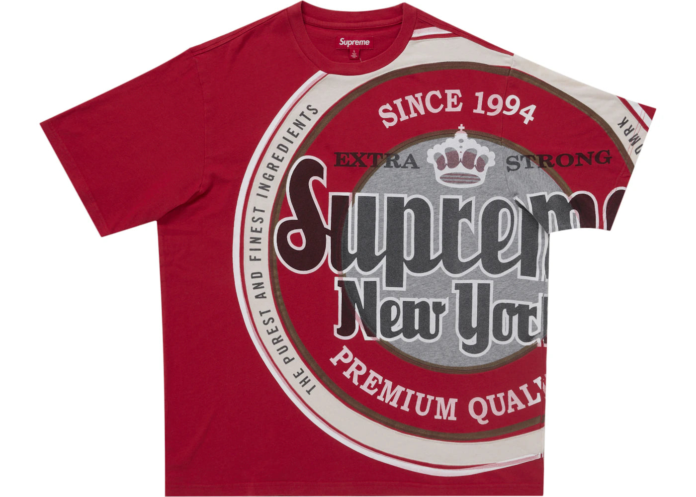 Supreme Lager S/S Top Red - vue 360