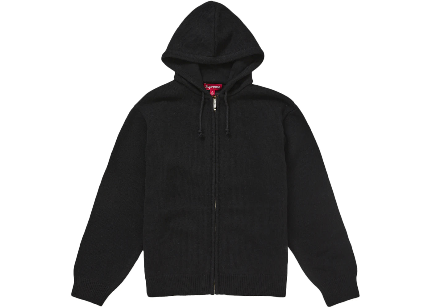 Supreme Last Supper Embroidered Zip Up Hooded Sweater Black - vue secondaire B