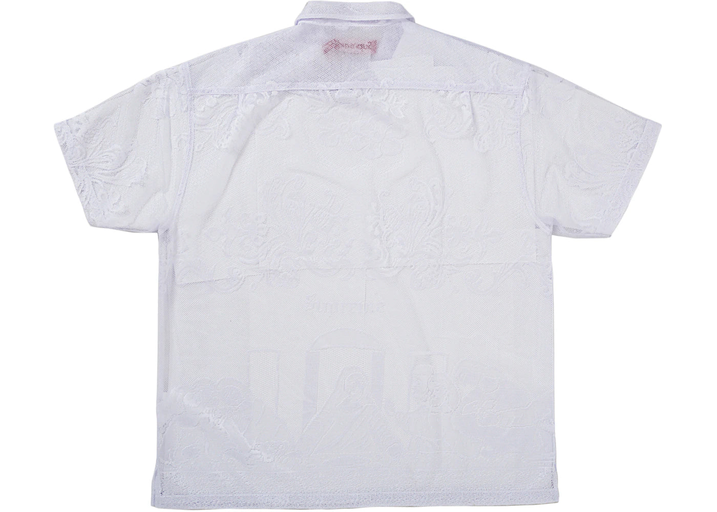 Supreme Last Supper Lace S/S Shirt White - vue secondaire B