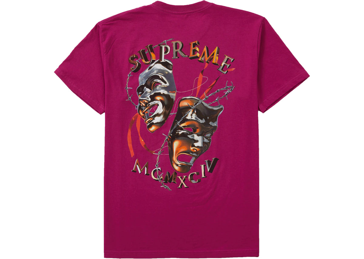 Supreme Laugh Now Tee Magenta - vue secondaire A