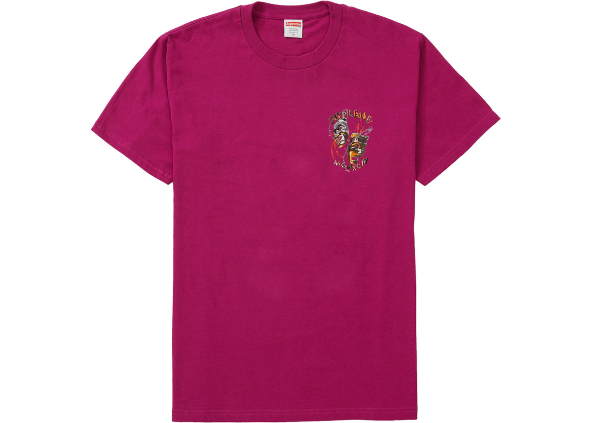 Supreme Laugh Now Tee Magenta - vue 360