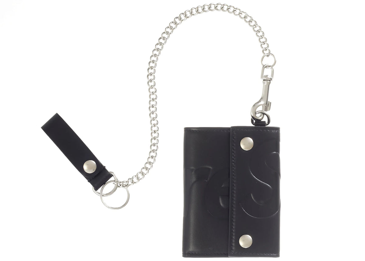Supreme Leather Chain Wallet (FW25) Black - vue secondaire A
