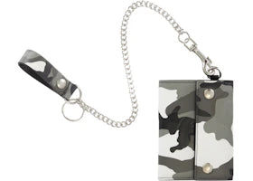 Supreme Leather Chain Wallet Snow Camo - vue 360