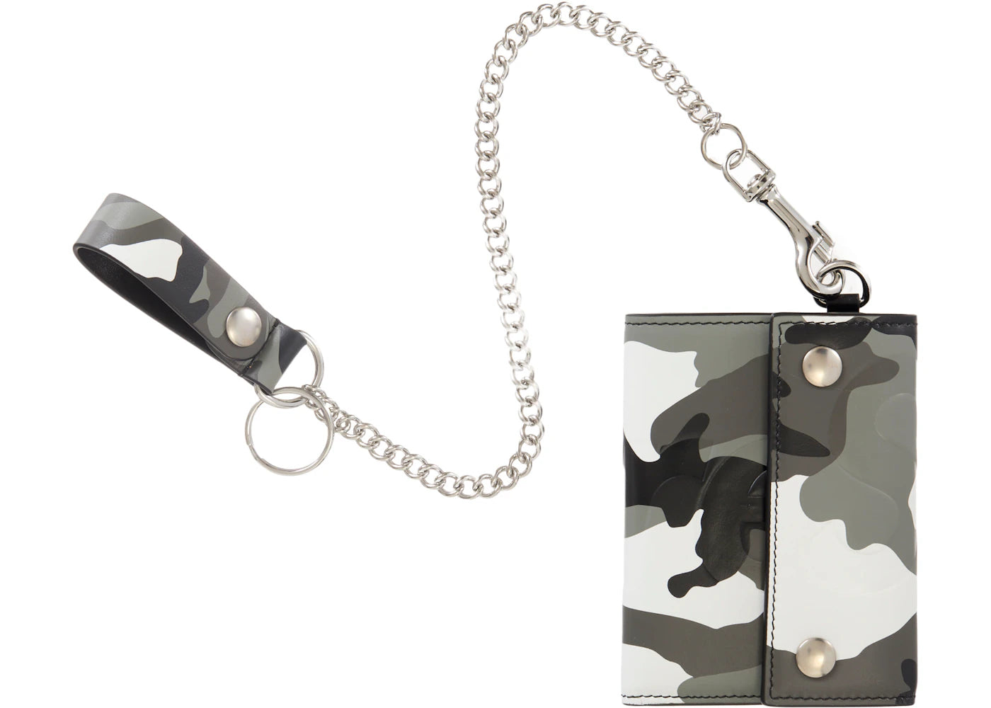 Supreme Leather Chain Wallet Snow Camo - vue secondaire A