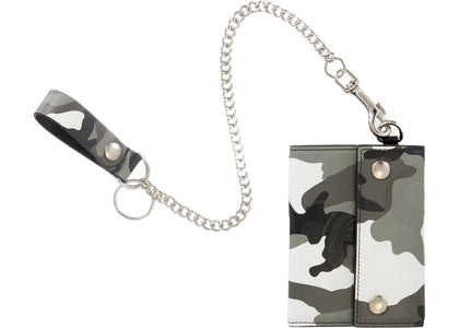 Supreme Leather Chain Wallet Snow Camo - product view 2