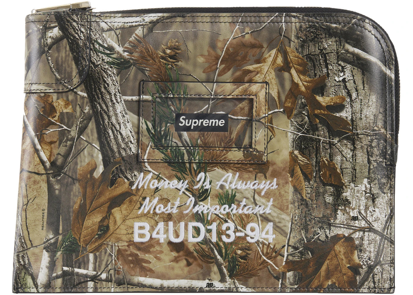 Supreme Leather Money Bag (FW25) Realtree Hardwoods Camo - vue secondaire B