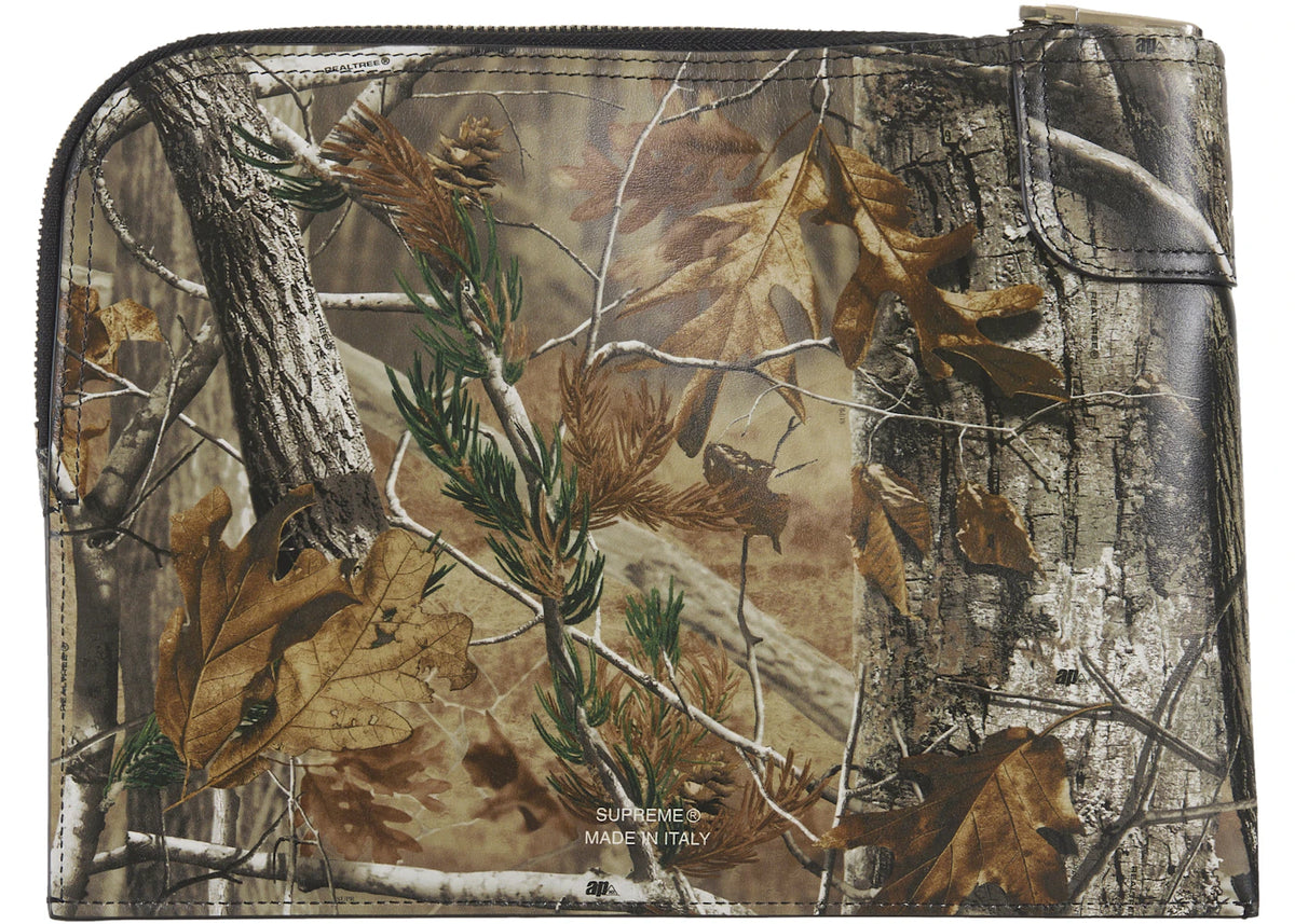 Supreme Leather Money Bag (FW25) Realtree Hardwoods Camo - vue secondaire B