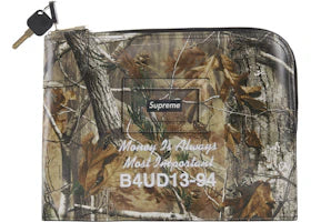 Supreme Leather Money Bag (FW25) Realtree Hardwoods Camo