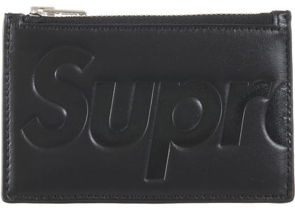 Supreme Leather Zip Card Holder (FW25) Black - product view 2