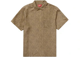 Supreme Leopard Silk S/S Shirt Tan