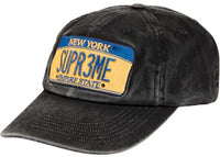 Supreme License Plate 6-Panel (FW25) Black