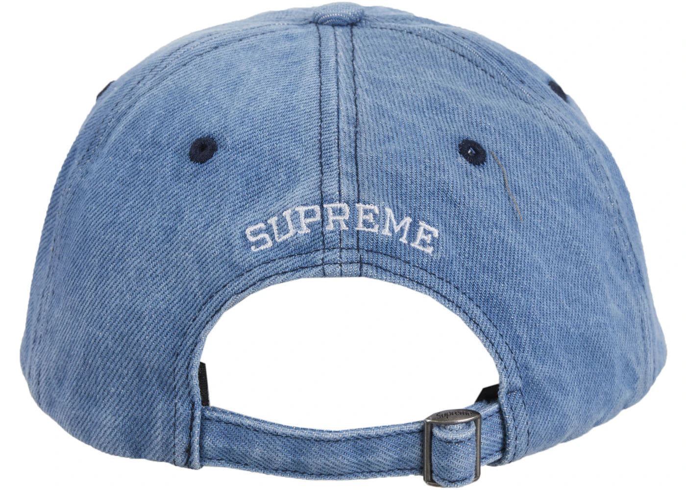 Supreme License Plate 6-Panel (FW25) Denim