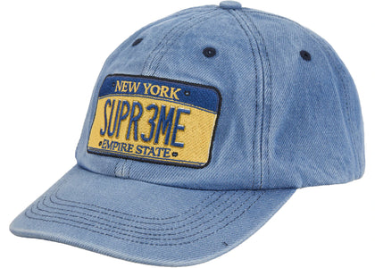 Supreme License Plate 6-Panel (FW25) Denim sneakers - authentic Supreme shoes
