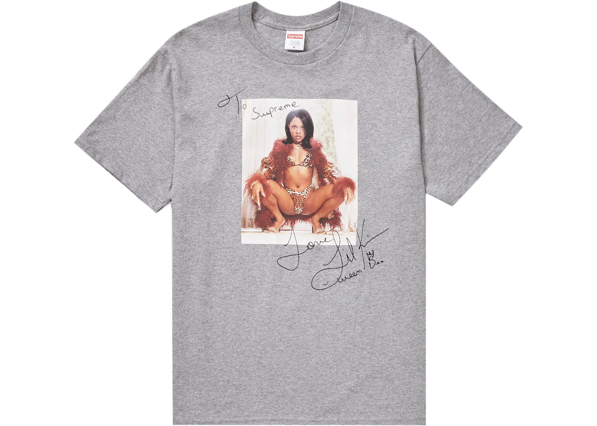 Supreme Lil Kim Tee Heather Grey - vue secondaire A