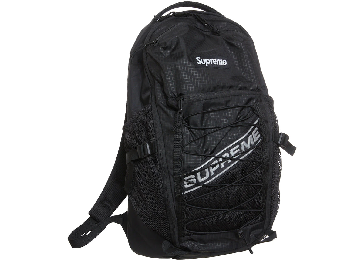 Supreme Logo Backpack Black - vue secondaire B