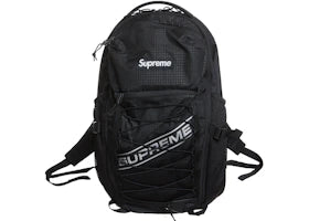 Supreme Logo Backpack Black - vue 360