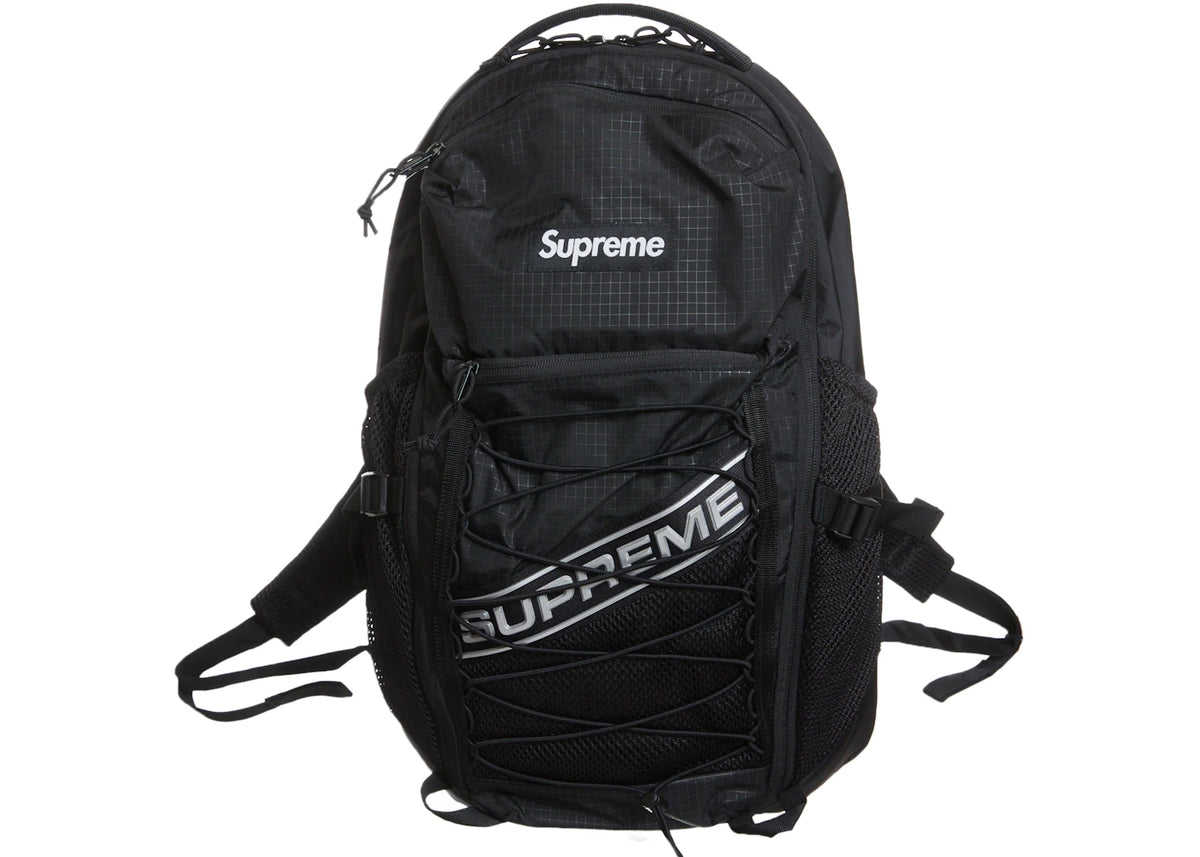Supreme Logo Backpack Black - vue secondaire A