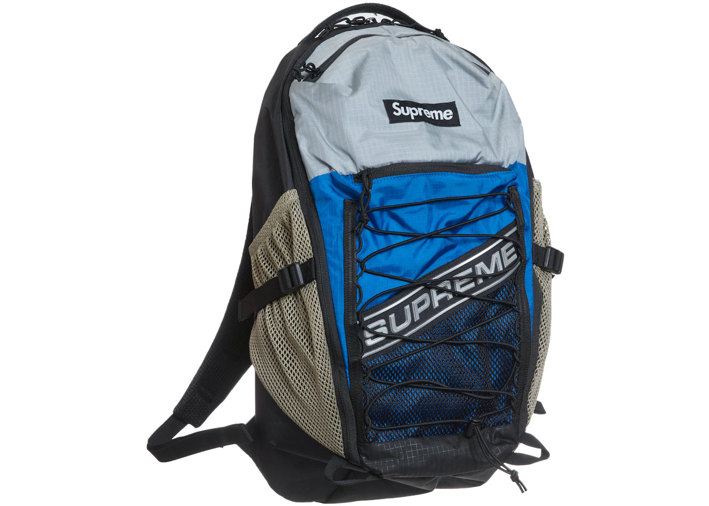 Supreme Logo Backpack Blue - vue secondaire A