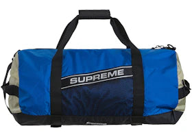 Supreme Logo Duffle Bag Blue - vue 360