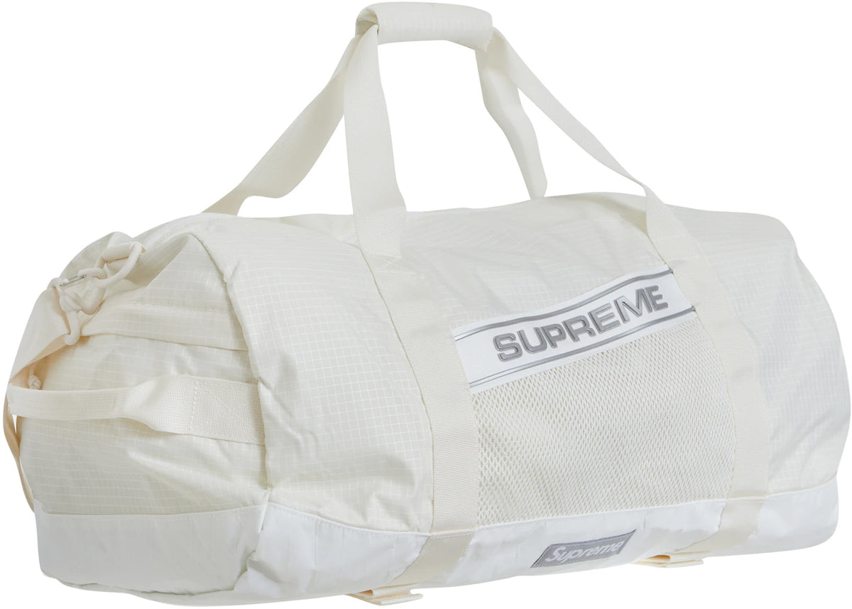 Supreme Logo Duffle Bag White - vue secondaire A