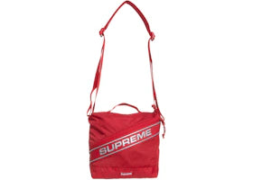 Supreme Logo Shoulder Bag Red
