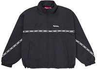 Supreme Logo Taping Track Jacket Black
