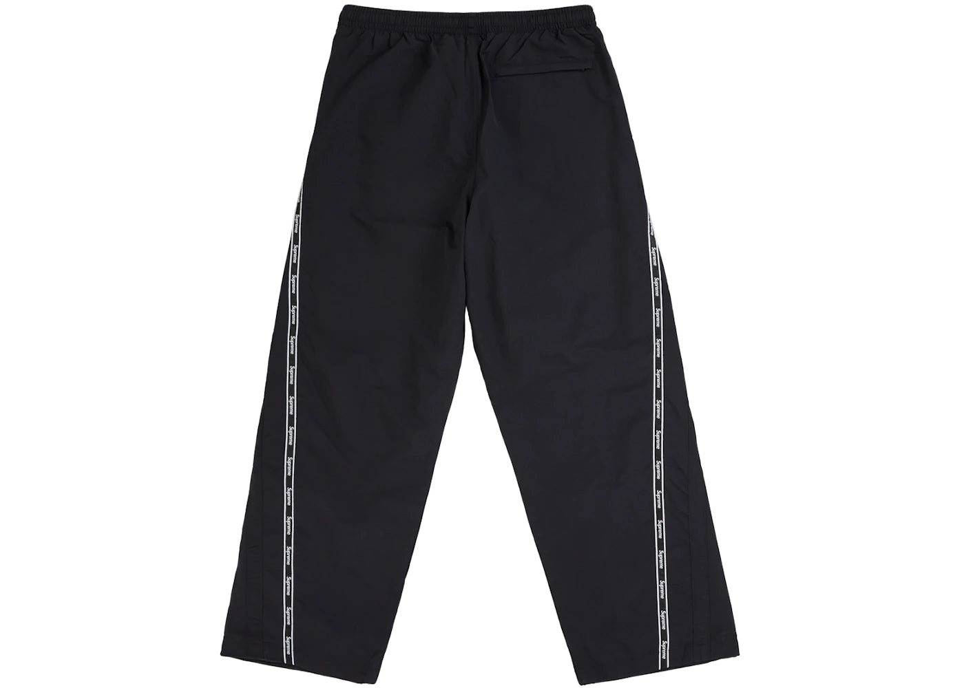 Supreme Logo Taping Track Pant Black - vue secondaire A