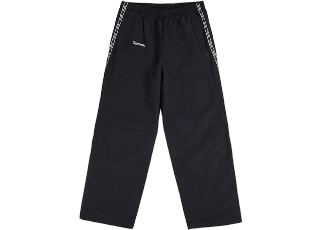 Supreme Logo Taping Track Pant Black