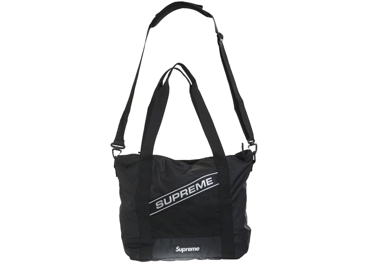 Supreme Logo Tote Bag Black - vue 360