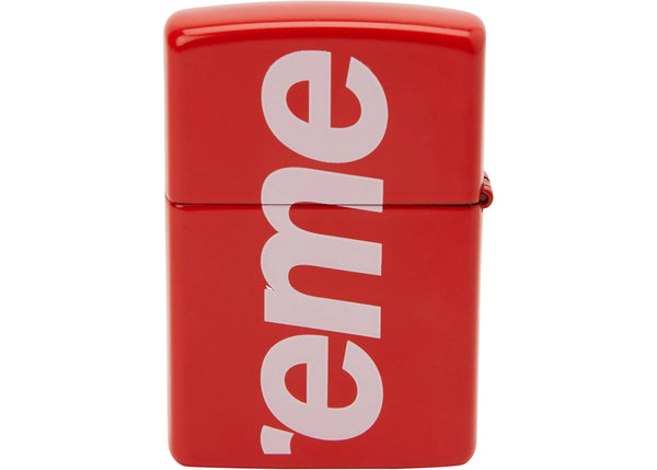 Supreme Logo Zippo Red