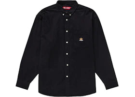 Supreme Loose Fit Flannel Oxford Shirt Black