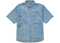 Supreme Loose Fit S/S Denim Painter Shirt Washed Blue