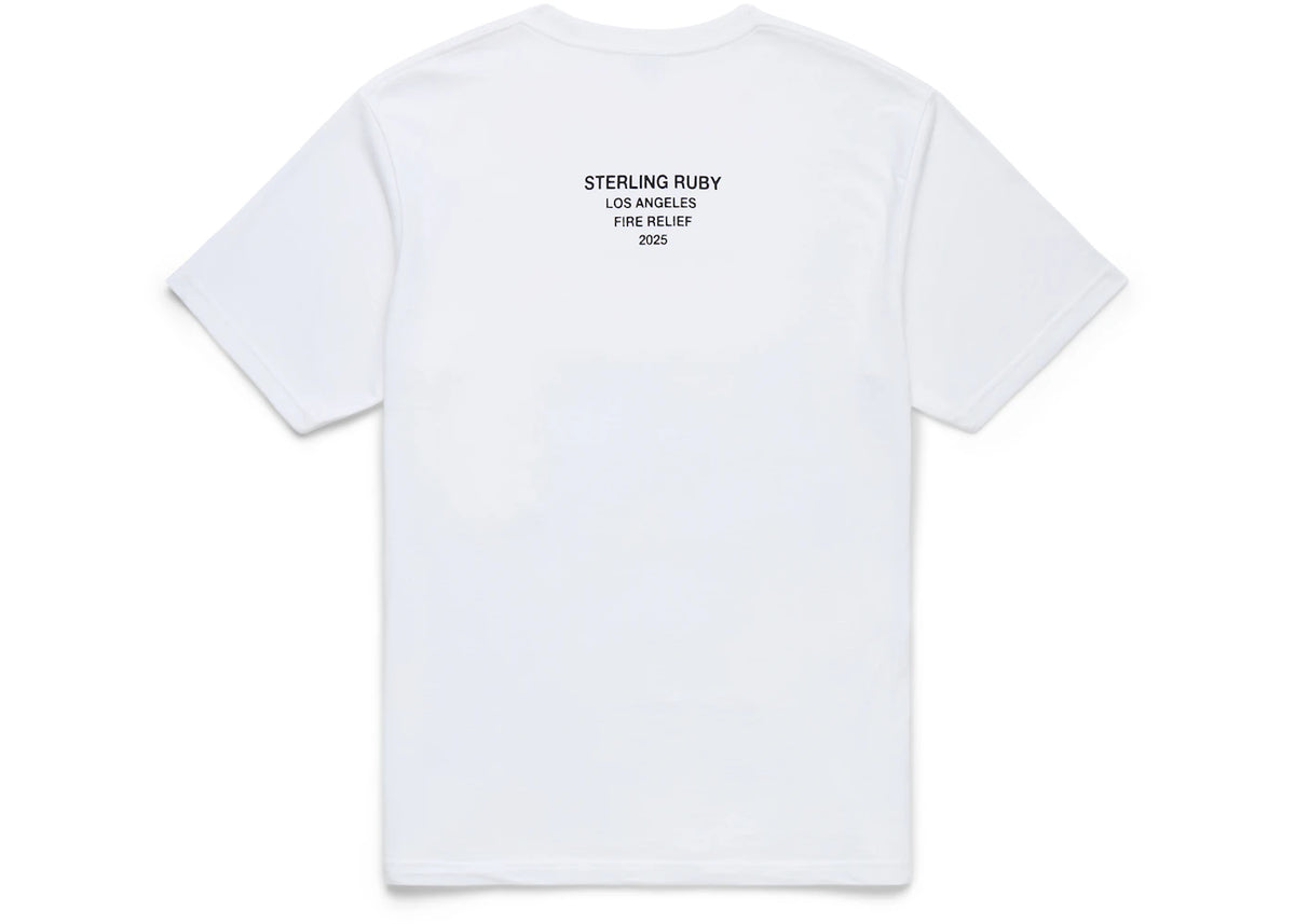 Supreme Los Angeles Fire Relief Box Logo Tee White - vue secondaire B