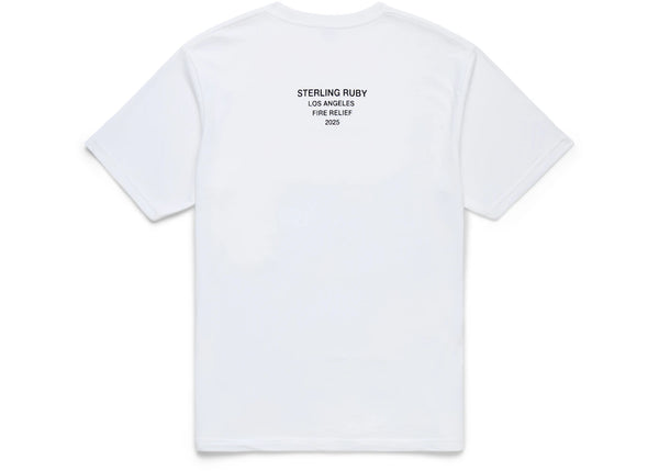 Supreme Los Angeles Fire Relief Box Logo Tee White