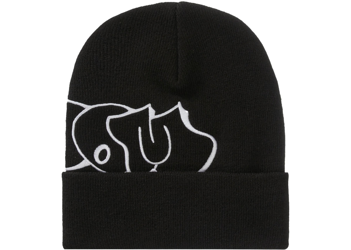 Supreme MF DOOM Beanie Black - vue secondaire A