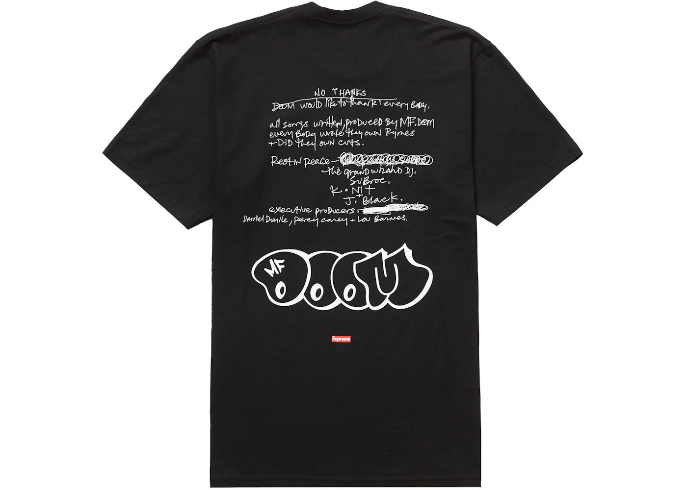 Supreme MF DOOM Tee Black - vue secondaire A