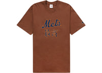 Supreme MLB New York Mets Kanji Teams Tee Brown