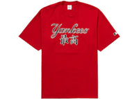 Supreme MLB New York Yankees Kanji Teams Tee Red