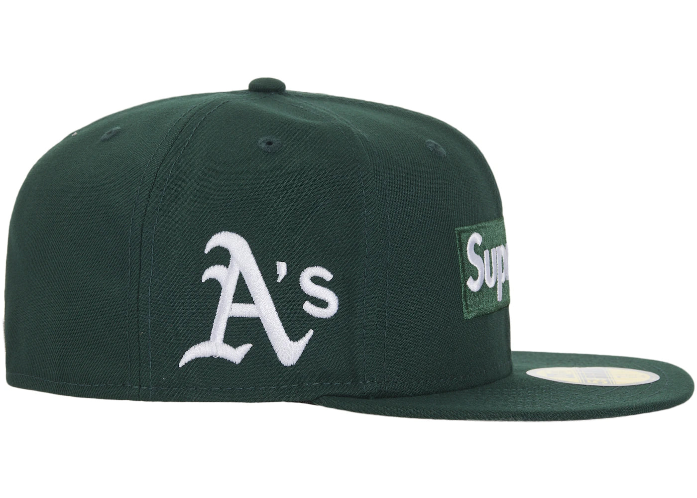 Supreme MLB Teams Box Logo New Era 59Fifty Cap Green - vue secondaire B