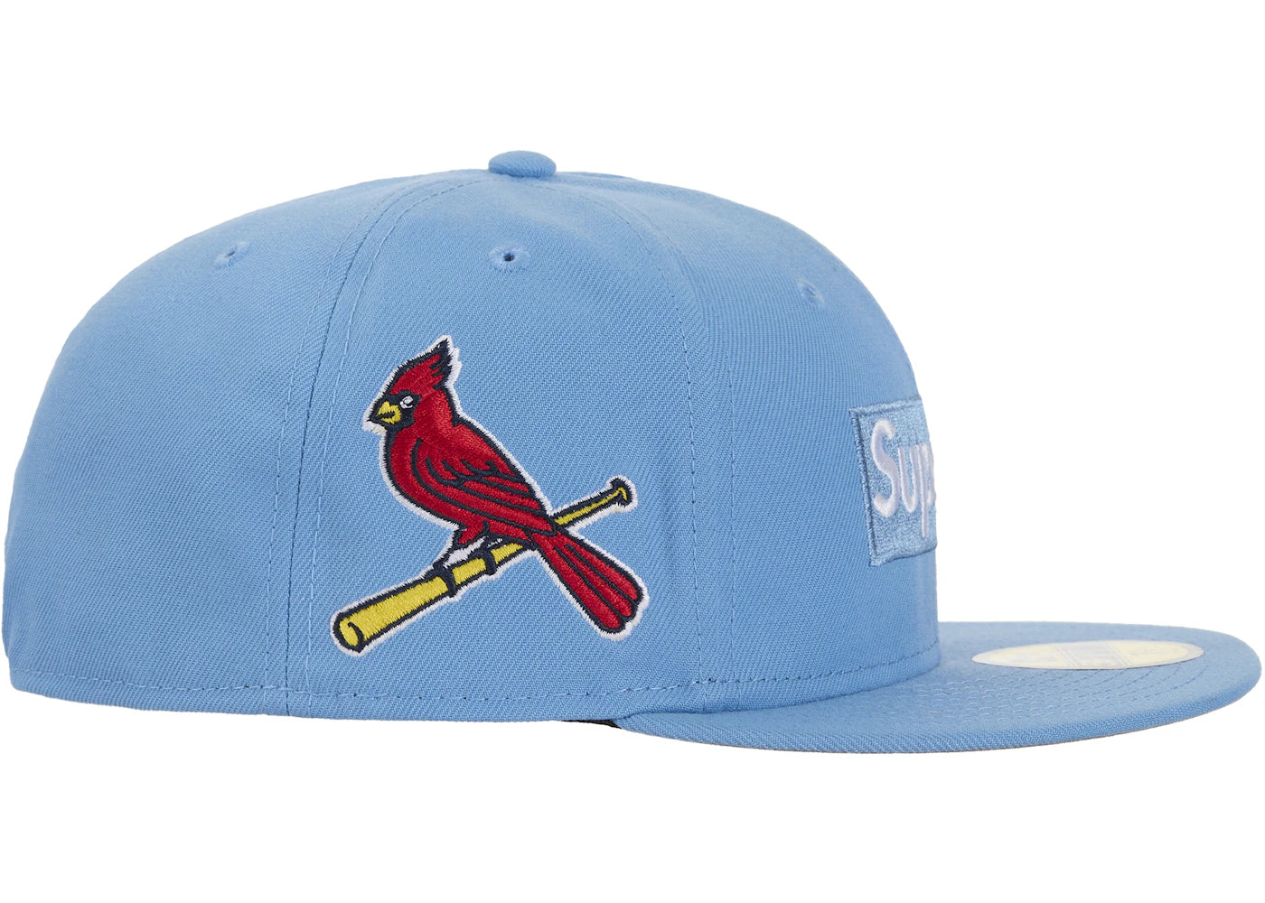 Supreme MLB Teams Box Logo New Era 59Fifty Cap Light Blue - vue secondaire B