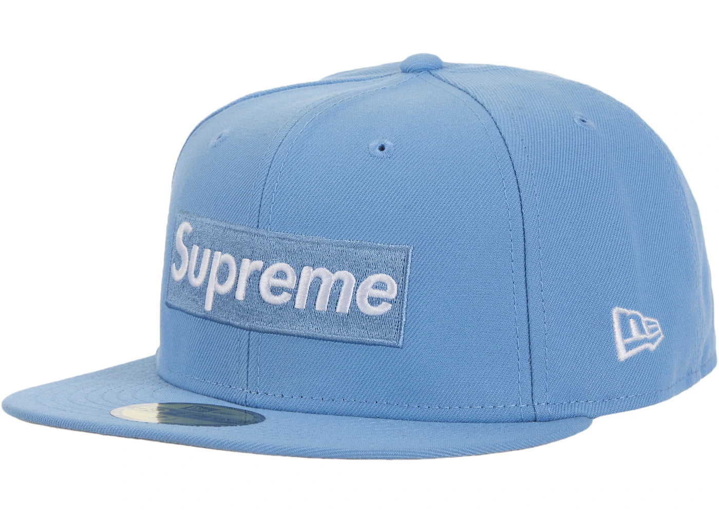 Supreme MLB Teams Box Logo New Era 59Fifty Cap Light Blue - vue secondaire A