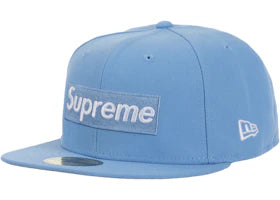 Supreme MLB Teams Box Logo New Era 59Fifty Cap Light Blue