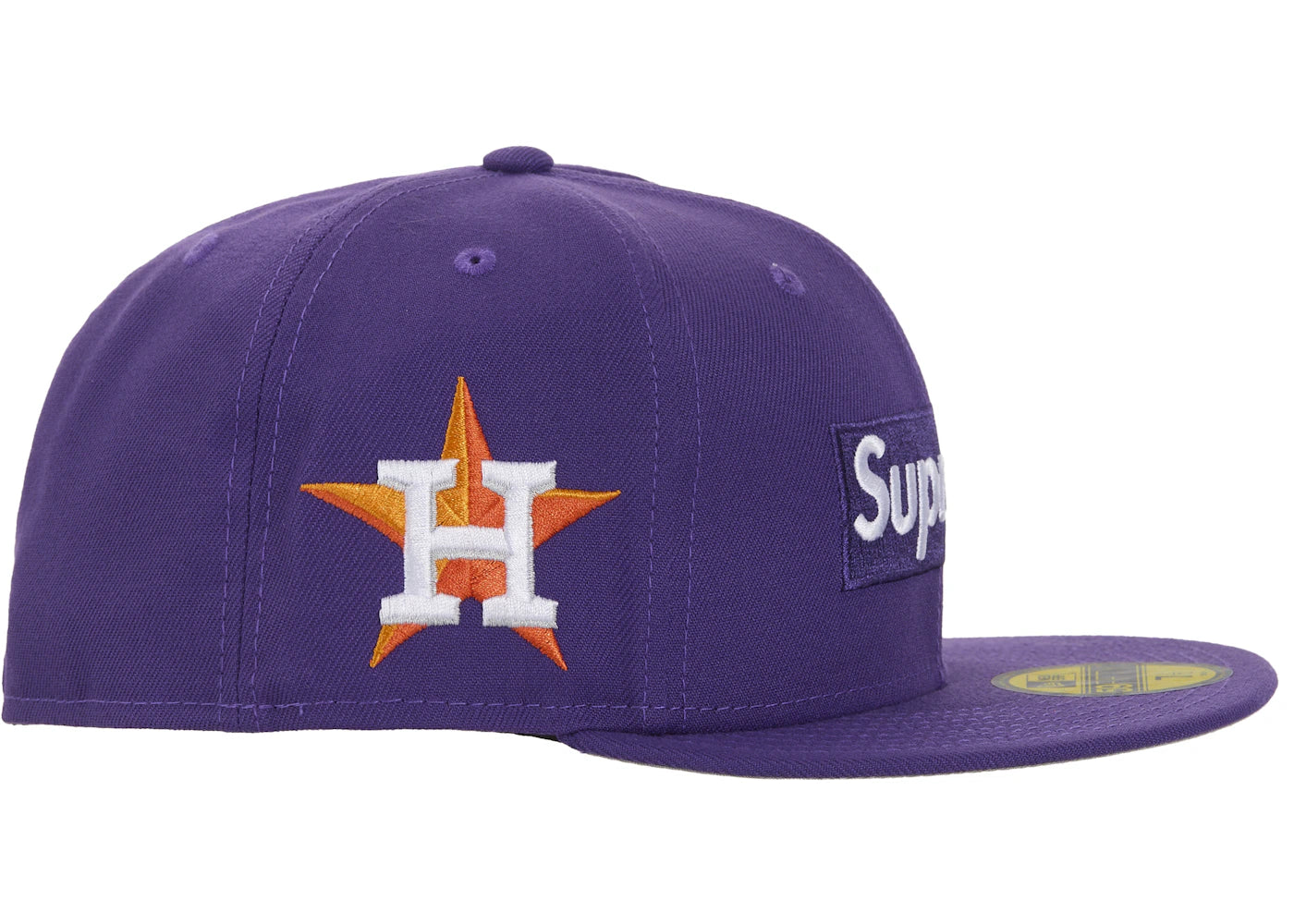 Supreme MLB Teams Box Logo New Era 59Fifty Cap Purple - vue secondaire B