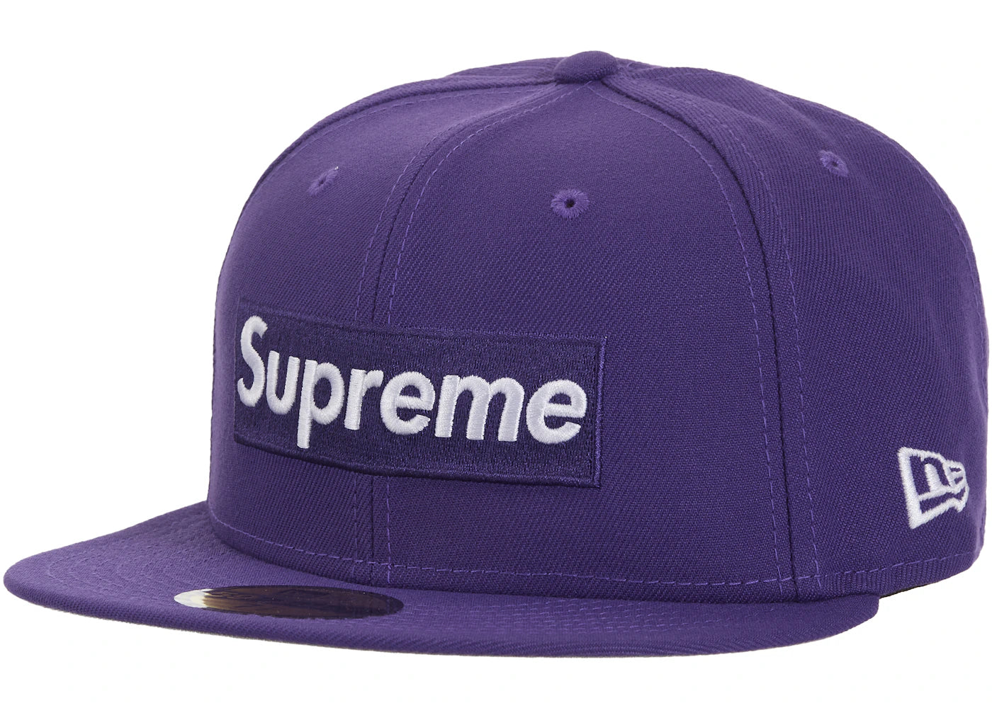 Supreme MLB Teams Box Logo New Era 59Fifty Cap Purple - vue secondaire A