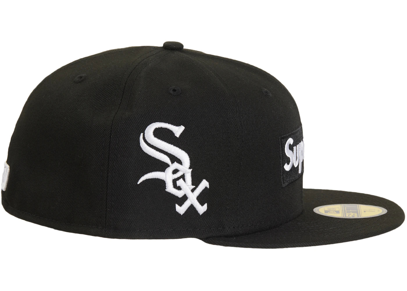Supreme MLB Teams Chicago Box Logo New Era 59Fifty Fitted Cap Black - vue secondaire B