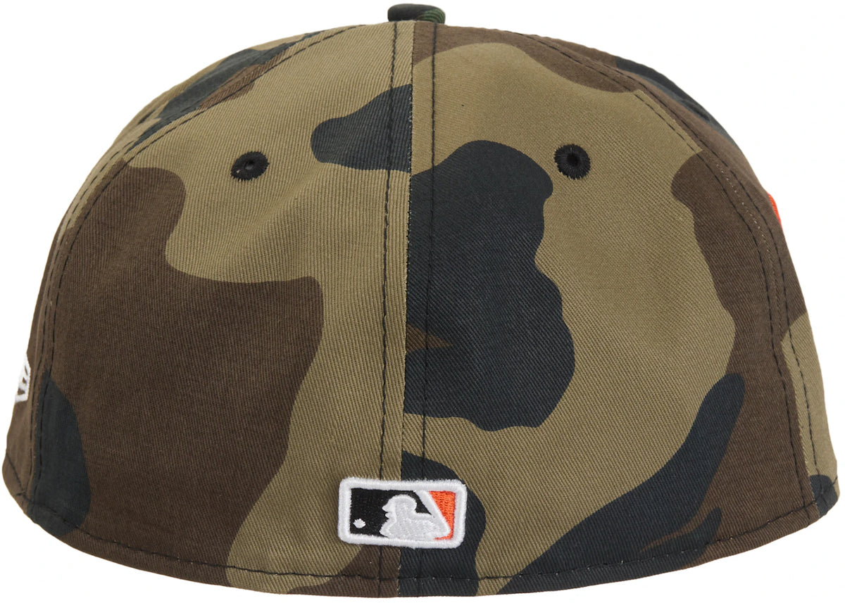 Supreme MLB Teams San Francisco Box Logo New Era 59Fifty Fitted Cap Woodland Camo - vue secondaire B