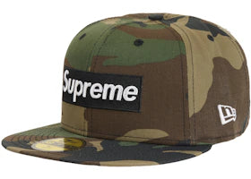 Supreme MLB Teams San Francisco Box Logo New Era 59Fifty Fitted Cap Woodland Camo - vue secondaire A