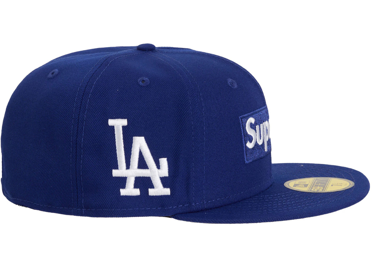Supreme MLB Teams Los Angeles Box Logo New Era 59Fifty Fitted Cap Dark Royal - vue secondaire B