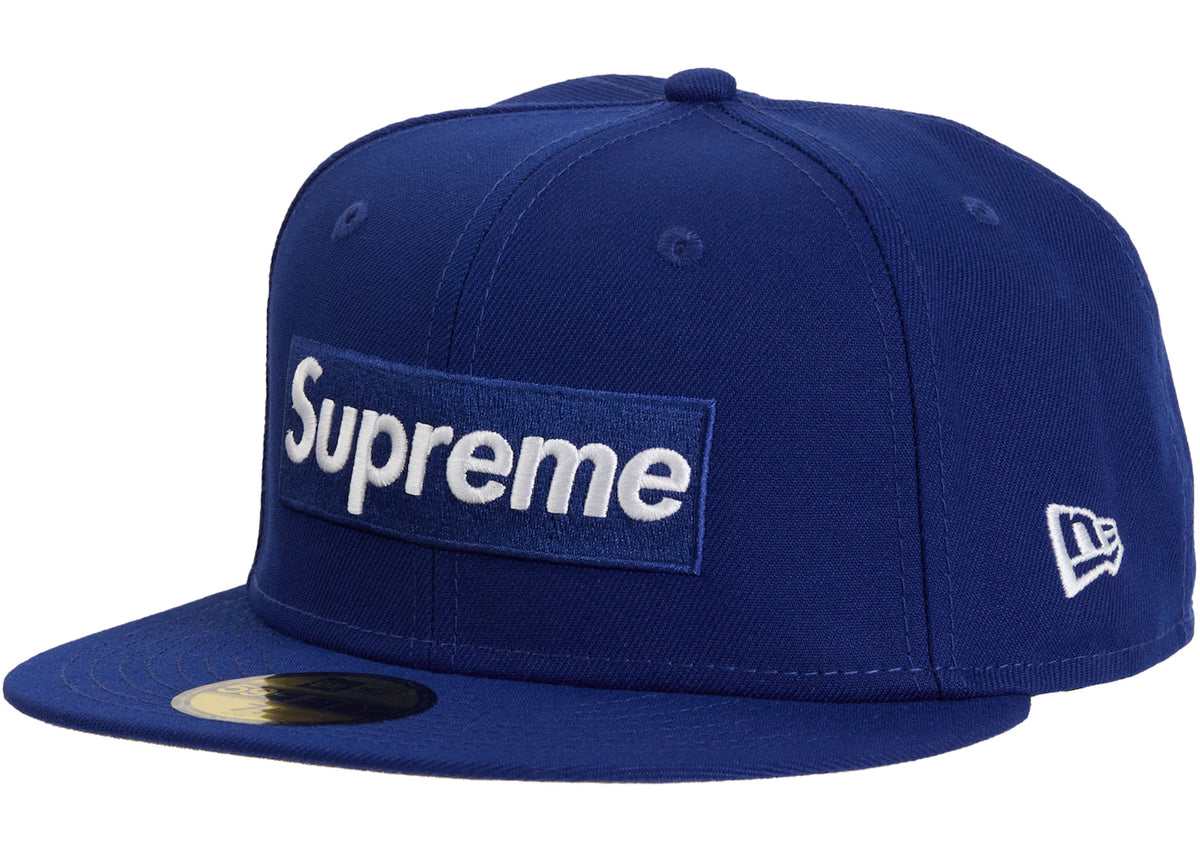 Supreme MLB Teams Los Angeles Box Logo New Era 59Fifty Fitted Cap Dark Royal - vue secondaire A