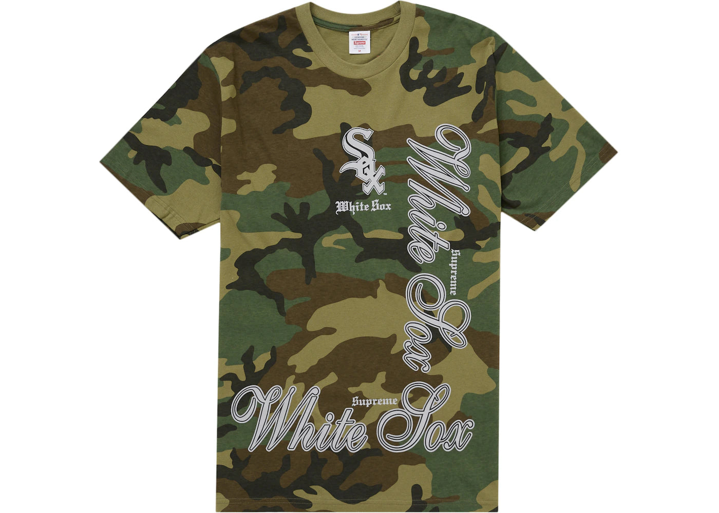 Supreme MLB Teams Sox Tee Camo - vue secondaire A